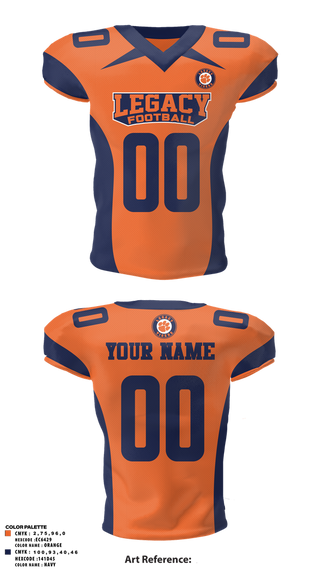 Football Jersey, Legacy High School Football, , Teamtime, Team time, sublimation, custom sports apparel, team uniforms, spirit wear, spiritwear, sports uniforms, custom shirts, team store, custom team store, fundraiser sports, apparel fundraiser
