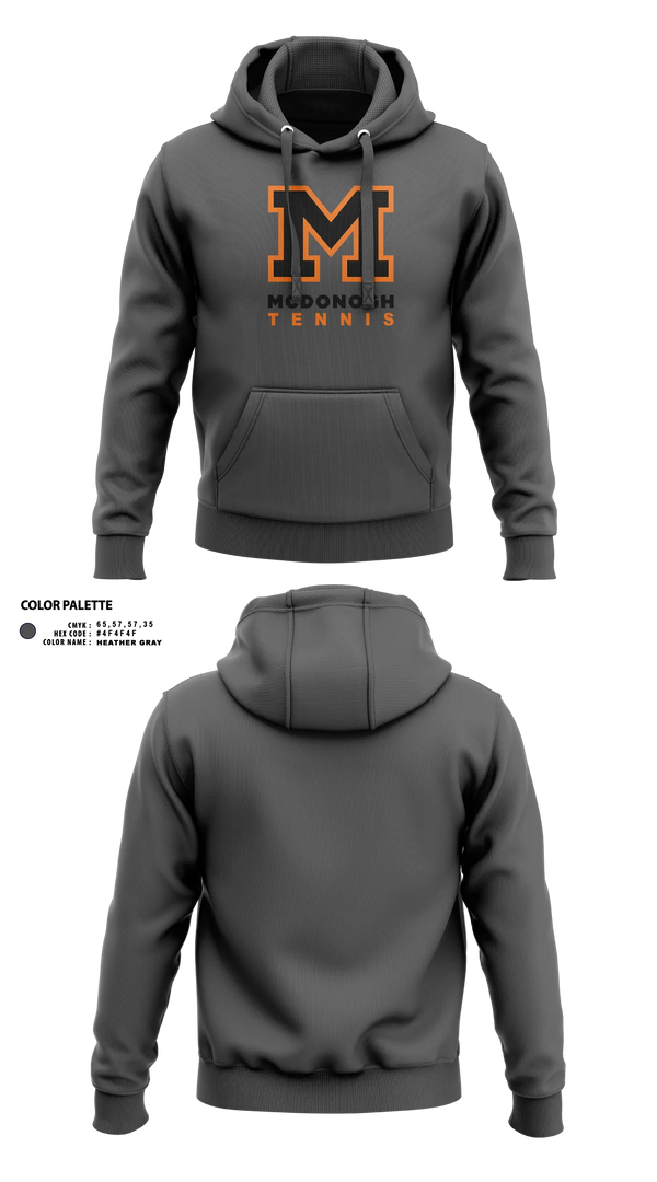 Hoodie, Mcdonogh Girls Tennis, Tennis, Teamtime, Team time, sublimation, custom sports apparel, team uniforms, spirit wear, spiritwear, sports uniforms, custom shirts, team store, custom team store, fundraiser sports, apparel fundraiser