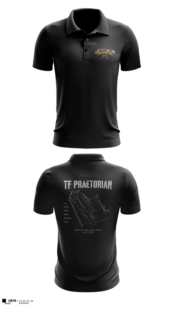 Short Sleeve Performance Polo, 192nd MP BN, Army, Teamtime, Team time, sublimation, custom sports apparel, team uniforms, spirit wear, spiritwear, sports uniforms, custom shirts, team store, custom team store, fundraiser sports, apparel fundraiser