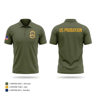 Short Sleeve Performance Polo, U.S. PROBATION, Police, Teamtime, Team time, sublimation, custom sports apparel, team uniforms, spirit wear, spiritwear, sports uniforms, custom shirts, team store, custom team store, fundraiser sports, apparel fundraiser