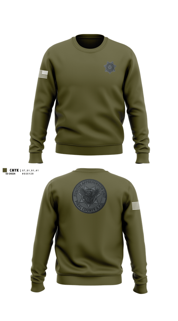 Crew Neck Sweatshirt, Pinal County Adult Probation Fugitive Apprehension Unit, Police, Teamtime, Team time, sublimation, custom sports apparel, team uniforms, spirit wear, spiritwear, sports uniforms, custom shirts, team store, custom team store, fundraiser sports, apparel fundraiser