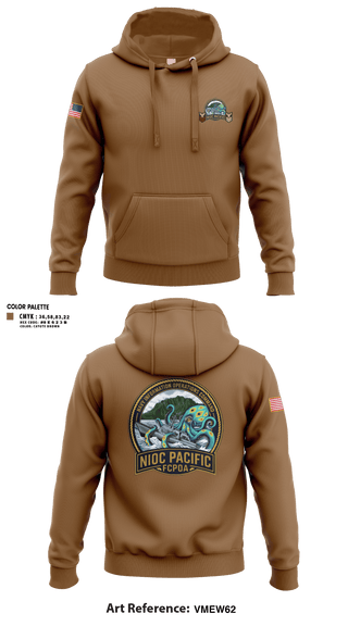 Hoodie, NIOC Pacific FCPOA, Navy, Teamtime, Team time, sublimation, custom sports apparel, team uniforms, spirit wear, spiritwear, sports uniforms, custom shirts, team store, custom team store, fundraiser sports, apparel fundraiser