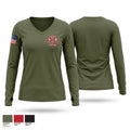 Seven Springs Women's Long Sleeve V-neck Shirt - 1