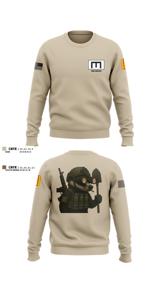 Crew Neck Sweatshirt, 180th ESC, , Teamtime, Team time, sublimation, custom sports apparel, team uniforms, spirit wear, spiritwear, sports uniforms, custom shirts, team store, custom team store, fundraiser sports, apparel fundraiser