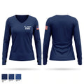 St. James EMS Women's Long Sleeve V-neck Shirt - 1