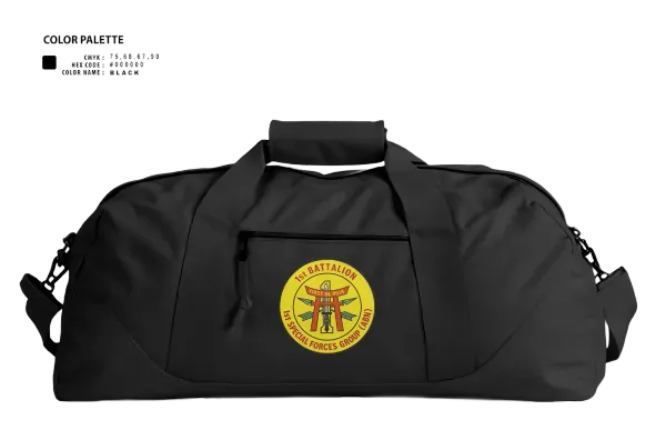 Duffle Bag, D.B. Coopers, Army, Teamtime, Team time, sublimation, custom sports apparel, team uniforms, spirit wear, spiritwear, sports uniforms, custom shirts, team store, custom team store, fundraiser sports, apparel fundraiser