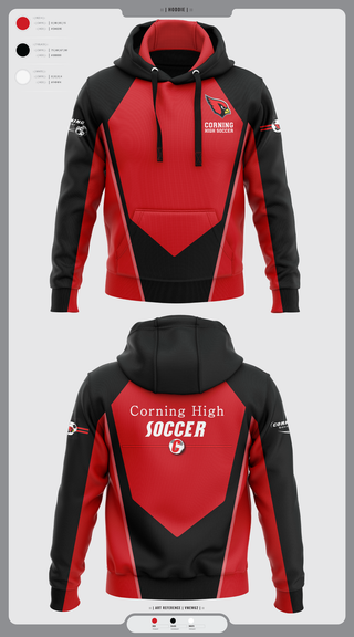 Hoodie, Corning Boys Soccer, Men's Soccer, Teamtime, Team time, sublimation, custom sports apparel, team uniforms, spirit wear, spiritwear, sports uniforms, custom shirts, team store, custom team store, fundraiser sports, apparel fundraiser