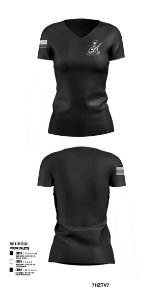 Womens Short Sleeve Vneck Shirt, University of Tampa Army ROTC, , Teamtime, Team time, sublimation, custom sports apparel, team uniforms, spirit wear, spiritwear, sports uniforms, custom shirts, team store, custom team store, fundraiser sports, apparel fundraiser