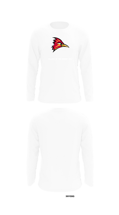 College of the Desert Golf 91548772 Long Sleeve Performance Shirt 8