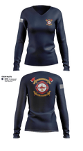 Hickman Fire and Rescue 82531210 Women's Long Sleeve V-neck Shirt - 21