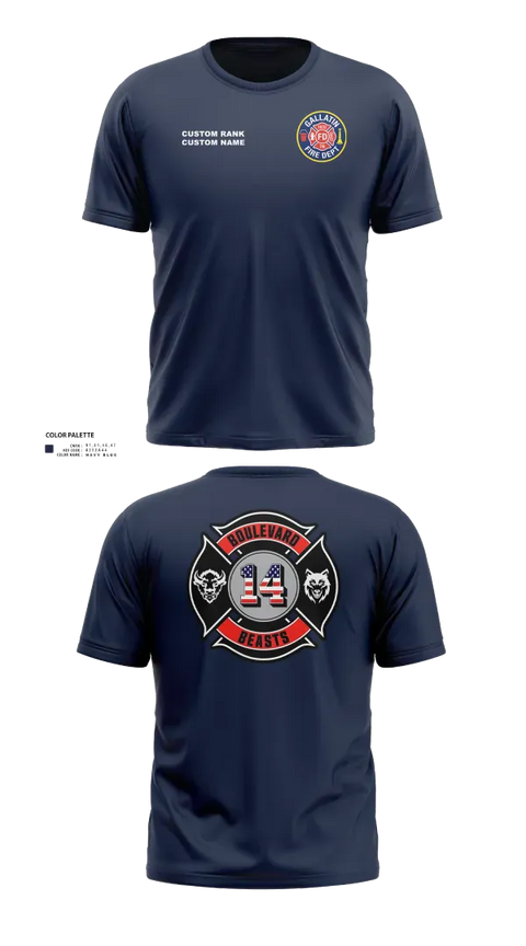 Old School Cotton Feel Shirt, Gallatin Fire Department Station 4, Fire Department, Teamtime, Team time, sublimation, custom sports apparel, team uniforms, spirit wear, spiritwear, sports uniforms, custom shirts, team store, custom team store, fundraiser sports, apparel fundraiser