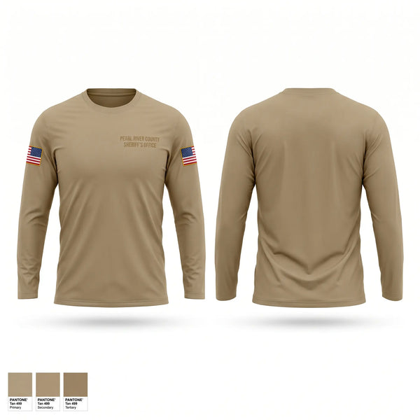 Long Sleeve Performance Shirt, Pearl river county Sheriffs office, Police, Teamtime, Team time, sublimation, custom sports apparel, team uniforms, spirit wear, spiritwear, sports uniforms, custom shirts, team store, custom team store, fundraiser sports, apparel fundraiser