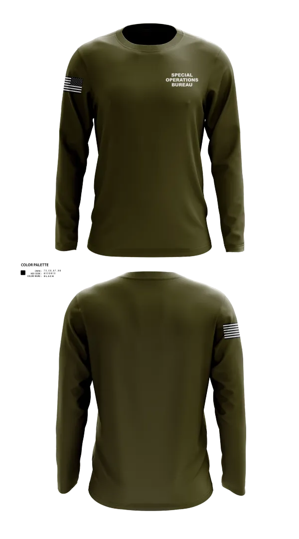 Long Sleeve Performance Shirt, Special Operations Bureau, , Teamtime, Team time, sublimation, custom sports apparel, team uniforms, spirit wear, spiritwear, sports uniforms, custom shirts, team store, custom team store, fundraiser sports, apparel fundraiser
