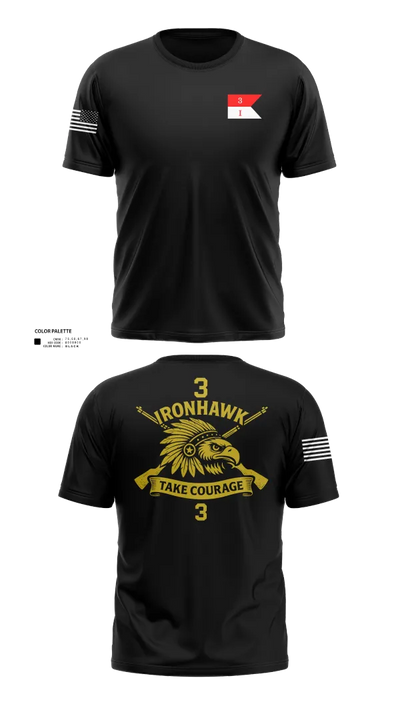 Ironhawk troop 4858933 Short Sleeve Performance Shirt - 40