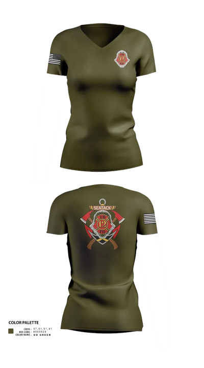 Company 12 42444704 Women's Short Sleeve V-neck Shirt - 23