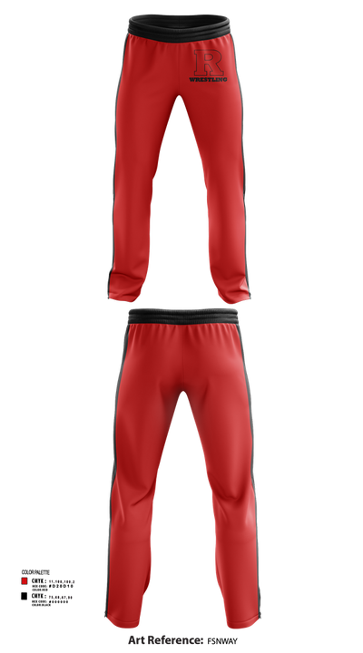 Rustburg High School Wrestling 79523942 Sweatpants - 1