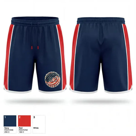 Athletic Shorts With Pockets, KCD Freedom, Baseball, Teamtime, Team time, sublimation, custom sports apparel, team uniforms, spirit wear, spiritwear, sports uniforms, custom shirts, team store, custom team store, fundraiser sports, apparel fundraiser