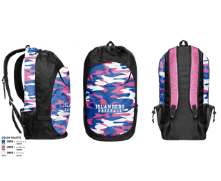 Gear Bag, Islanders, Baseball, Teamtime, Team time, sublimation, custom sports apparel, team uniforms, spirit wear, spiritwear, sports uniforms, custom shirts, team store, custom team store, fundraiser sports, apparel fundraiser