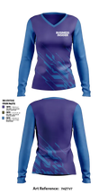 3422 37375745 Women's Long Sleeve V-neck Shirt - 1