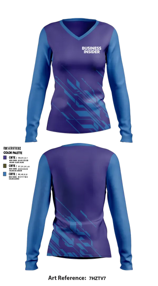 Womens Long Sleeve Vneck Shirt, 3422, , Teamtime, Team time, sublimation, custom sports apparel, team uniforms, spirit wear, spiritwear, sports uniforms, custom shirts, team store, custom team store, fundraiser sports, apparel fundraiser