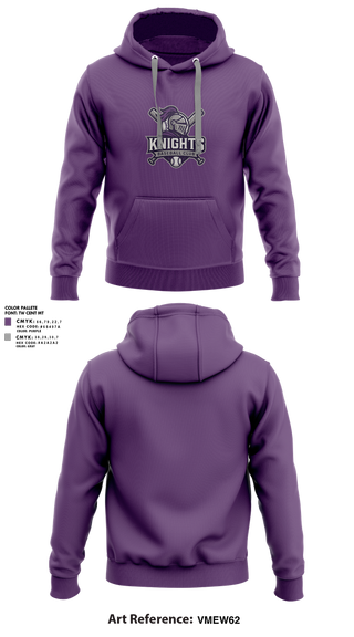 Hoodie, Knights Baseball Club, Baseball, Teamtime, Team time, sublimation, custom sports apparel, team uniforms, spirit wear, spiritwear, sports uniforms, custom shirts, team store, custom team store, fundraiser sports, apparel fundraiser