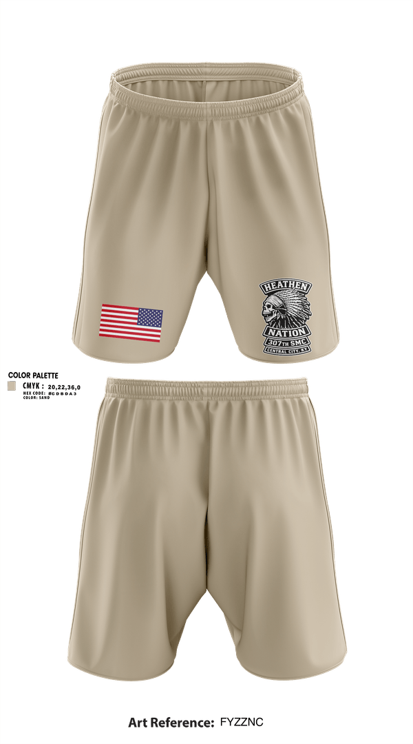 Athletic Shorts With Pockets, 307th SMC, National Guard, Teamtime, Team time, sublimation, custom sports apparel, team uniforms, spirit wear, spiritwear, sports uniforms, custom shirts, team store, custom team store, fundraiser sports, apparel fundraiser
