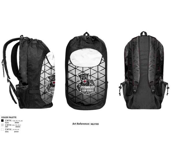 Gear Bag, Technology Panthers, Women's Basketball, Teamtime, Team time, sublimation, custom sports apparel, team uniforms, spirit wear, spiritwear, sports uniforms, custom shirts, team store, custom team store, fundraiser sports, apparel fundraiser