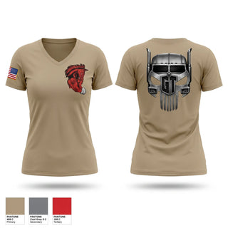 Womens Short Sleeve Vneck Shirt, 801 REDHORSE TRAINING, Air Force, Teamtime, Team time, sublimation, custom sports apparel, team uniforms, spirit wear, spiritwear, sports uniforms, custom shirts, team store, custom team store, fundraiser sports, apparel fundraiser