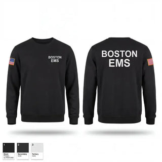 Crew Neck Sweatshirt, Boston EMS, EMS/EMT, Teamtime, Team time, sublimation, custom sports apparel, team uniforms, spirit wear, spiritwear, sports uniforms, custom shirts, team store, custom team store, fundraiser sports, apparel fundraiser