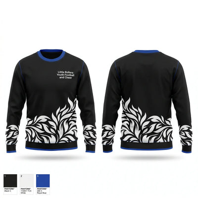 Little Rollers Youth Football and Cheer 50733796 Crew Neck Sweatshirt - 2