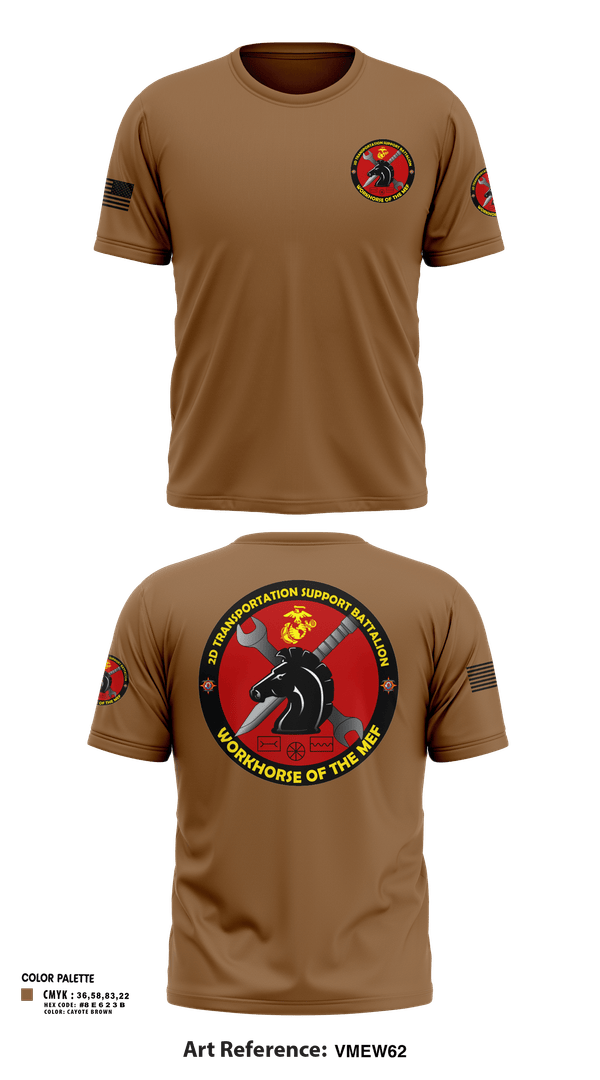 Old School Cotton Feel Shirt, 2d Transportation Support Battalion, Marines, Teamtime, Team time, sublimation, custom sports apparel, team uniforms, spirit wear, spiritwear, sports uniforms, custom shirts, team store, custom team store, fundraiser sports, apparel fundraiser