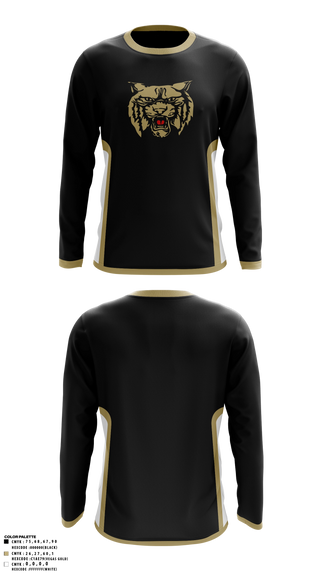 Long Sleeve Performance Shirt, Rison Wildcats, Men's Basketball, Teamtime, Team time, sublimation, custom sports apparel, team uniforms, spirit wear, spiritwear, sports uniforms, custom shirts, team store, custom team store, fundraiser sports, apparel fundraiser