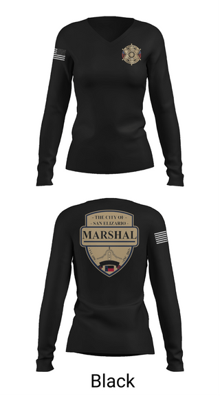 Womens Long Sleeve Vneck Shirt, San Elizario Marshal’s Office, Police, Teamtime, Team time, sublimation, custom sports apparel, team uniforms, spirit wear, spiritwear, sports uniforms, custom shirts, team store, custom team store, fundraiser sports, apparel fundraiser