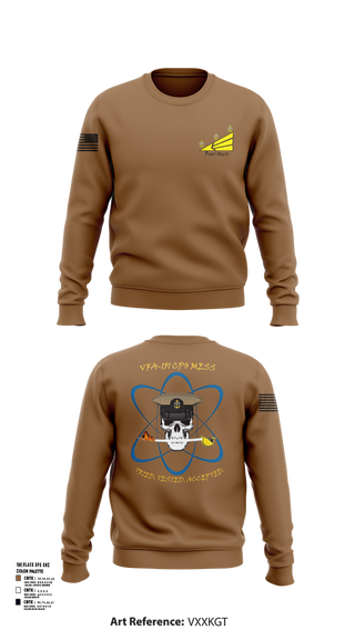 Crew Neck Sweatshirt, VFA-151, , Teamtime, Team time, sublimation, custom sports apparel, team uniforms, spirit wear, spiritwear, sports uniforms, custom shirts, team store, custom team store, fundraiser sports, apparel fundraiser