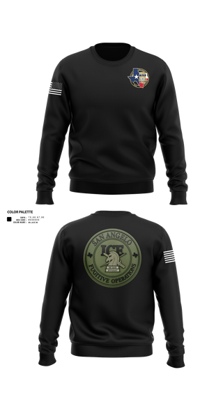 Crew Neck Sweatshirt, San Angelo fug ops, Police, Teamtime, Team time, sublimation, custom sports apparel, team uniforms, spirit wear, spiritwear, sports uniforms, custom shirts, team store, custom team store, fundraiser sports, apparel fundraiser