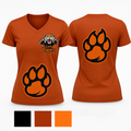 Lady Tigers 11683477 Women's Short Sleeve V-neck Shirt - 1