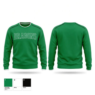 Crew Neck Sweatshirt, Dragons, Baseball, Teamtime, Team time, sublimation, custom sports apparel, team uniforms, spirit wear, spiritwear, sports uniforms, custom shirts, team store, custom team store, fundraiser sports, apparel fundraiser