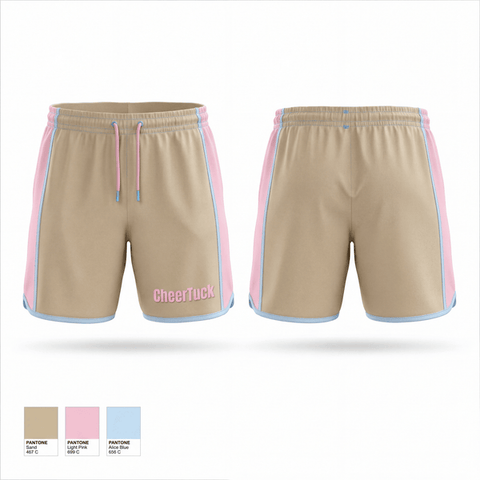 Athletic Shorts With Pockets, CheerTuck, Cheer, Teamtime, Team time, sublimation, custom sports apparel, team uniforms, spirit wear, spiritwear, sports uniforms, custom shirts, team store, custom team store, fundraiser sports, apparel fundraiser