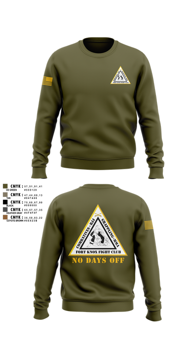 Fort Knox Fight Club Crew Neck Sweatshirt - 5