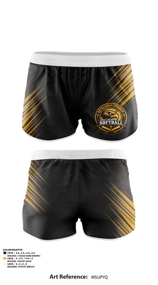 Track Shorts, Bethlehem Catholic School Softball, Softball, Teamtime, Team time, sublimation, custom sports apparel, team uniforms, spirit wear, spiritwear, sports uniforms, custom shirts, team store, custom team store, fundraiser sports, apparel fundraiser