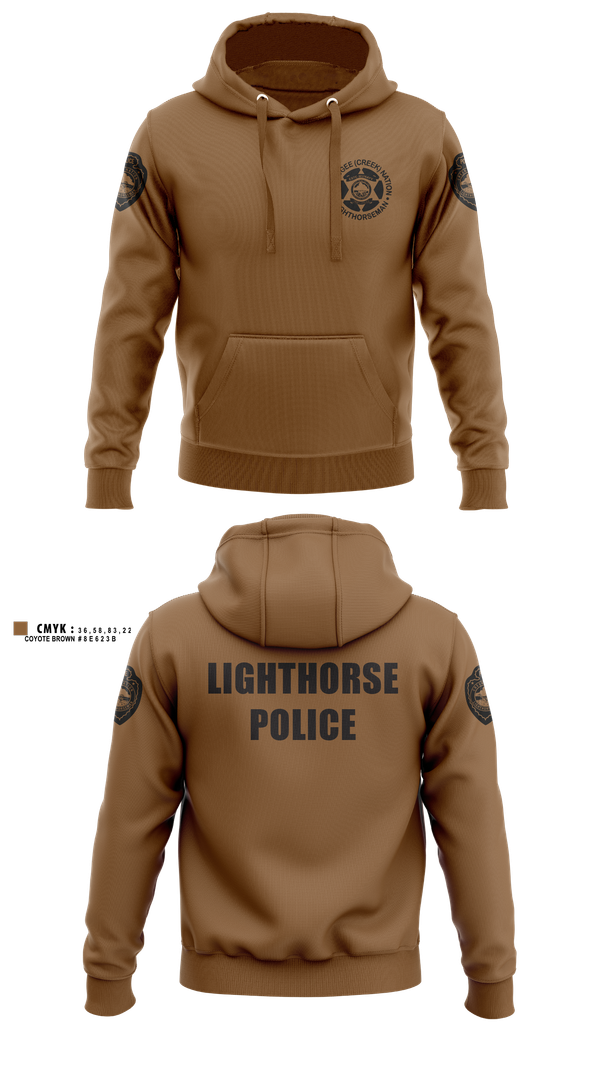 Hoodie, Muscogee Nation Lighthorse Police North Patrol District, Police, Teamtime, Team time, sublimation, custom sports apparel, team uniforms, spirit wear, spiritwear, sports uniforms, custom shirts, team store, custom team store, fundraiser sports, apparel fundraiser