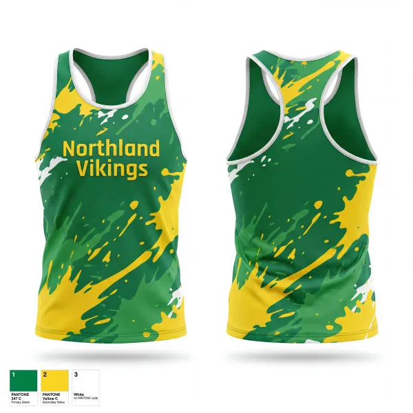 Mens Track Singlet, Northland Vikings, Track & Field, Teamtime, Team time, sublimation, custom sports apparel, team uniforms, spirit wear, spiritwear, sports uniforms, custom shirts, team store, custom team store, fundraiser sports, apparel fundraiser