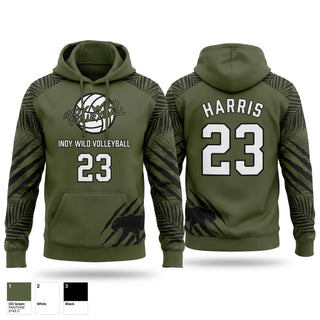 Hoodie, Indy Wild, Men's Volleyball, Teamtime, Team time, sublimation, custom sports apparel, team uniforms, spirit wear, spiritwear, sports uniforms, custom shirts, team store, custom team store, fundraiser sports, apparel fundraiser
