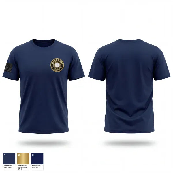 Old School Cotton Feel Shirt, PHS NJROTC, Navy, Teamtime, Team time, sublimation, custom sports apparel, team uniforms, spirit wear, spiritwear, sports uniforms, custom shirts, team store, custom team store, fundraiser sports, apparel fundraiser