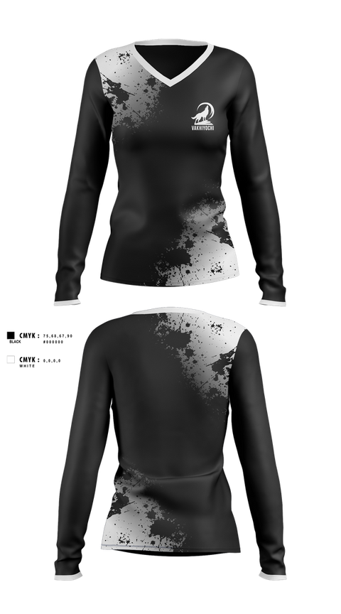 Womens Long Sleeve Vneck Shirt, VVZA TEAM, Wrestling, Teamtime, Team time, sublimation, custom sports apparel, team uniforms, spirit wear, spiritwear, sports uniforms, custom shirts, team store, custom team store, fundraiser sports, apparel fundraiser