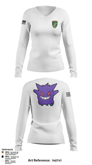 Womens Long Sleeve Vneck Shirt, 492nd ca bn, , Teamtime, Team time, sublimation, custom sports apparel, team uniforms, spirit wear, spiritwear, sports uniforms, custom shirts, team store, custom team store, fundraiser sports, apparel fundraiser