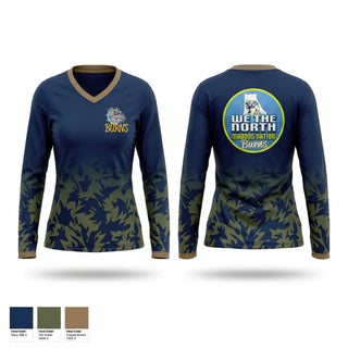 Womens Long Sleeve Vneck Shirt, Burns high school, , Teamtime, Team time, sublimation, custom sports apparel, team uniforms, spirit wear, spiritwear, sports uniforms, custom shirts, team store, custom team store, fundraiser sports, apparel fundraiser