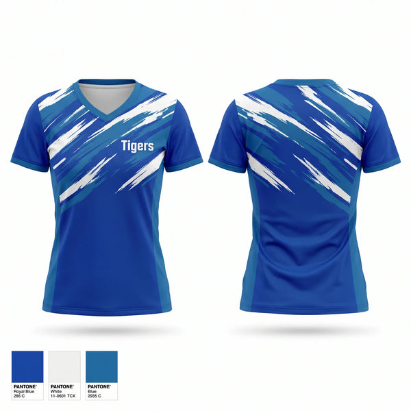 Womens Short Sleeve Vneck Shirt, Tigers, Wrestling, Teamtime, Team time, sublimation, custom sports apparel, team uniforms, spirit wear, spiritwear, sports uniforms, custom shirts, team store, custom team store, fundraiser sports, apparel fundraiser