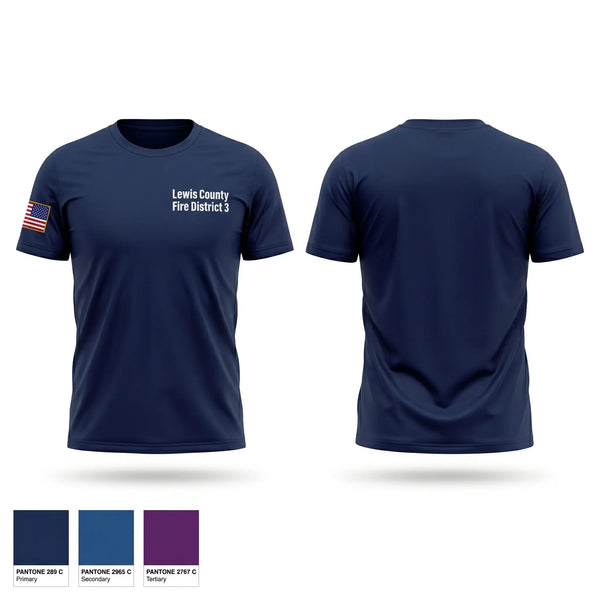 Short Sleeve Performance Shirt, Lewis County Fire District 3, Fire Department, Teamtime, Team time, sublimation, custom sports apparel, team uniforms, spirit wear, spiritwear, sports uniforms, custom shirts, team store, custom team store, fundraiser sports, apparel fundraiser