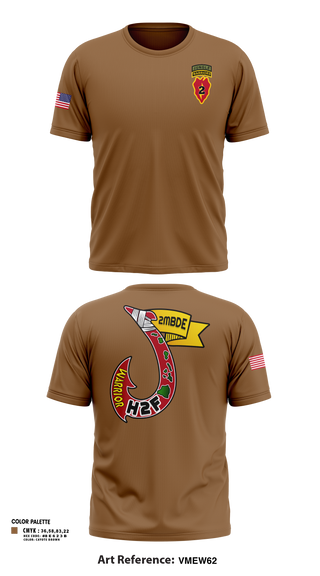 Short Sleeve Performance Shirt, H2F, 2nd Mobile Brigade, 25th Infantry Division, Army, Teamtime, Team time, sublimation, custom sports apparel, team uniforms, spirit wear, spiritwear, sports uniforms, custom shirts, team store, custom team store, fundraiser sports, apparel fundraiser